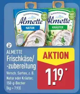 Aldi Nord Almette Frischkäse/-Zubereitung Angebot