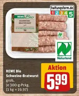 REWE REWE Bio Schweine Bratwurst Angebot