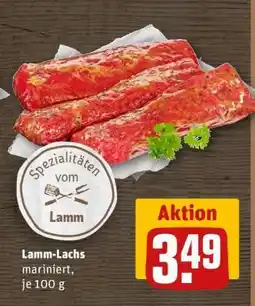 REWE Lamm Lachs mariniert je 100 g Angebot