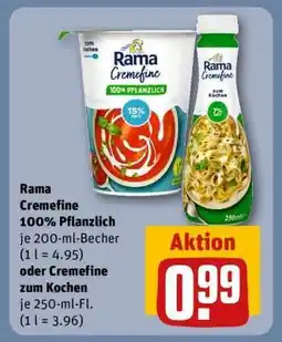 REWE Rama Cremefine 100% Pflanzlich Angebot