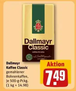 REWE Dallmayr Kaffee Classic Angebot