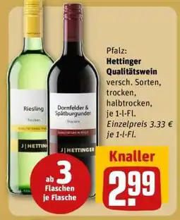 REWE Hettinger Qualitätswein Angebot