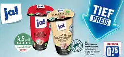 REWE ja! Latte Espresso oder Macchiato Angebot