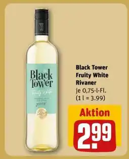 REWE Black Tower Fruity White Rivaner Angebot