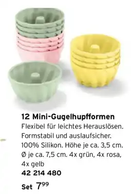 Tchibo 12 Mini-Gugelhupfformen Angebot
