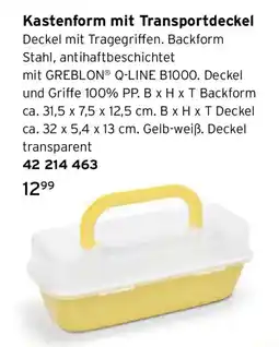 Tchibo Kastenform mit Transportdeckel Angebot