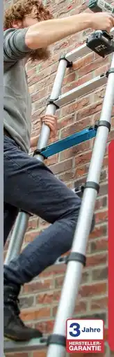 Aldi Nord Workzone Alu Teleskop­leiter Angebot