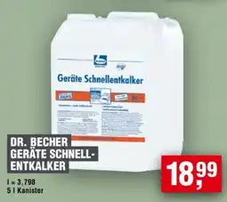 Handelshof DR. BECHER GERÄTE SCHNELL- ENTKALKER Angebot