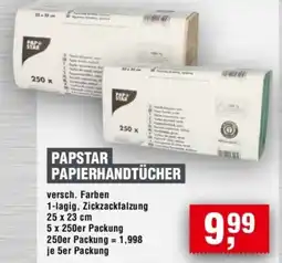 Handelshof PAPSTAR PAPIERHANDTÜCHER Angebot