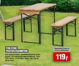 Handelshof FUN STAR FESTZELTGARNITUR Angebot