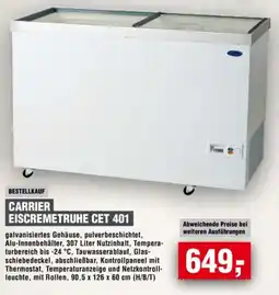 Handelshof CARRIER EISCREMETRUHE CET 401 Angebot