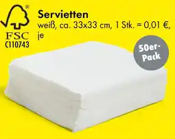 TEDi Servietten 50er- Pack Angebot