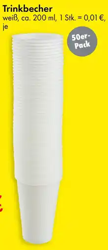 TEDi Trinkbecher 50er- Pack Angebot