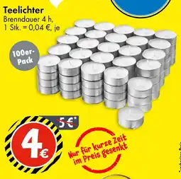 TEDi Teelichter 100er- Pack Angebot