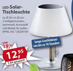 Sonderpreis Baumarkt LED-Solar- Tischleuchte Angebot
