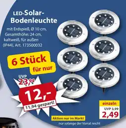 Sonderpreis Baumarkt LED-Solar- Bodenleuchte Angebot