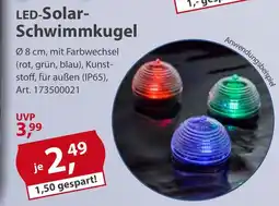 Sonderpreis Baumarkt LED-Solar- Schwimmkugel Angebot