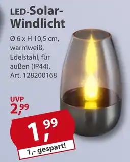 Sonderpreis Baumarkt LED-Solar- Windlicht Angebot