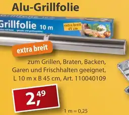 Sonderpreis Baumarkt Alu-Grillfolie Angebot