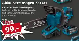Sonderpreis Baumarkt GERMANIA Plattform 2.0 Akku-Kettensägen-Set 20 v Angebot