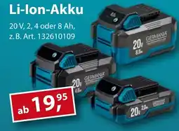 Sonderpreis Baumarkt GERMANIA Plattform 2.0 Li-Ion-Akku Angebot