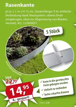 Sonderpreis Baumarkt Rasenkante Angebot