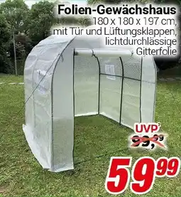 CENTERSHOP Folien-Gewächshaus Angebot