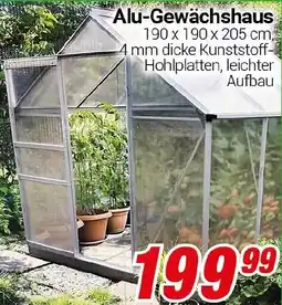 CENTERSHOP Alu-Gewächshaus Angebot
