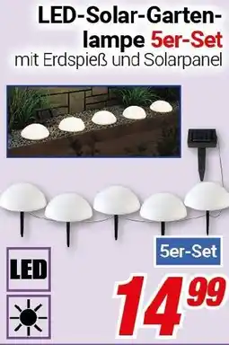 CENTERSHOP LED-Solar-Gartenlampe Angebot