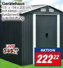CENTERSHOP Gerätehaus Angebot