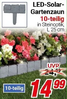 CENTERSHOP LED-Solar Gartenzaun Angebot