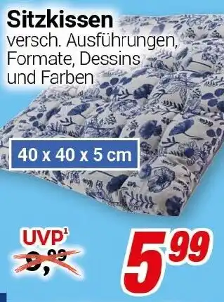 CENTERSHOP Sitzkissen Angebot