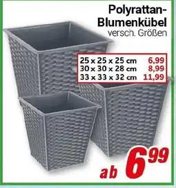 CENTERSHOP Polyrattan Blumenkübel Angebot