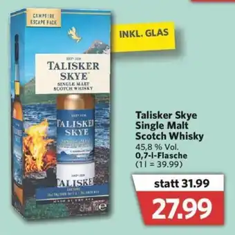 Combi Talisker Single Malt Scotch Whisky 0,7L Angebot