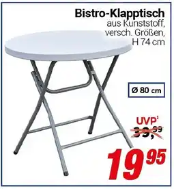 CENTERSHOP Bistro-Klapptisch Angebot