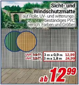 CENTERSHOP Sicht- und Windschutzmatte Angebot