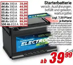 CENTERSHOP Starterbatterie Angebot