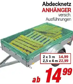 CENTERSHOP Abdecknetz ANHÄNGER Angebot