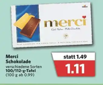 Combi Merci Schokolade 100/112g Angebot