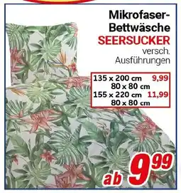 CENTERSHOP Mikrofaser Bettwäsche SEERSUCKER Angebot