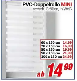 CENTERSHOP PVC-Doppelrollo MINI Angebot