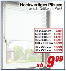 CENTERSHOP Hochwertiges Plissee Angebot