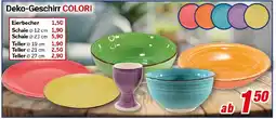 CENTERSHOP Deko-Geschirr COLORI Angebot