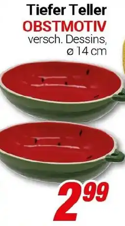 CENTERSHOP Tiefer Teller OBSTMOTIV Angebot