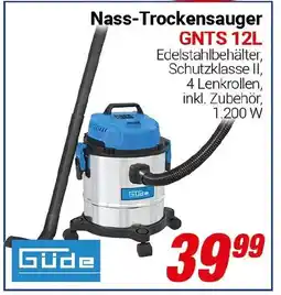 CENTERSHOP Güde Nass-Trockensauger GNTS 12L Angebot