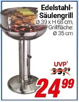 CENTERSHOP Edelstahl Säulengrill Angebot