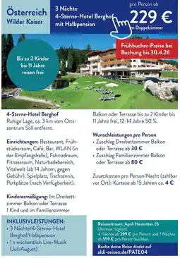 Aldi Süd Österreich Wilder Kaiser Angebot