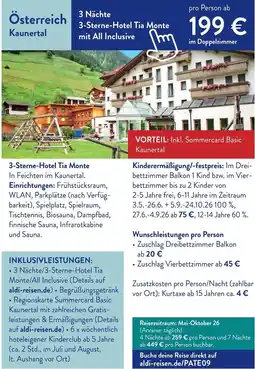 Aldi Süd Österreich Kaunertal Angebot