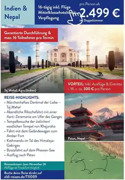 Aldi Süd Indien & Nepal Angebot