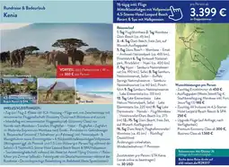 Aldi Süd Rundreise & Badeurlaub Kenia Angebot